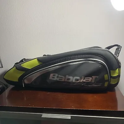 Babolat Aero Technology Tennis 6  Racquet Bag Backpack Black Yellow Isothermal • $39.97