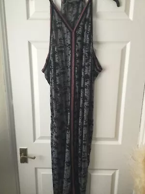 Ladies Boux Avenue Grey Sleeveless Long Line Cover Up Size 12 • £2.99