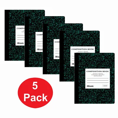 5X QUAD Quadrille Ruled Composition Notebook Graph Paper Math Note Book 200 Pgs. • $14.95