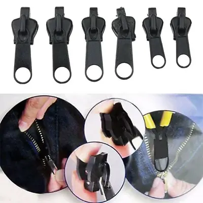 6pcs Universal Jacket Zipper Replacement Zipper Repair Kit With Metal Superb • $7.26