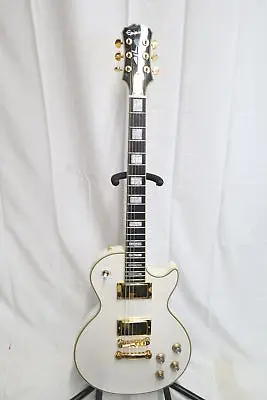 Epiphone Les Paul Custom Alpine White RH 6-String 22-Fret Electric Guitar 7829 • $1695.99