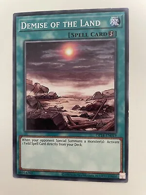 Demise Of The Land - OP14-EN019 - Common Unlimited Yugioh Card • $4.05