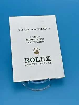 Genuine Rolex Garantie Guarantee Warranty Certificate Vintage 1978 • $549.99