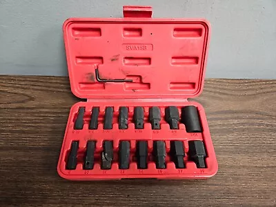 MAC Tools SVA15B 15pc SAE And Metric 1/2  Drive Hex Key Socket Set Broken 12mm • $84.99