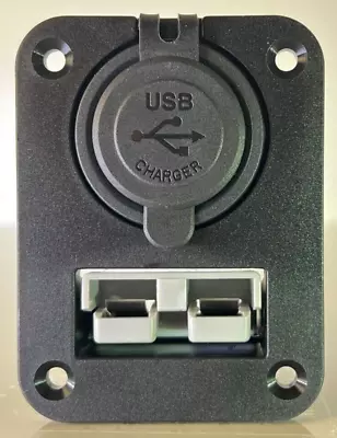 50a Anderson Plug + Dual 4.2a Usb Charger  Flush Mount Au 4x4 Car Marine • $28.95