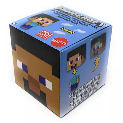 Mattel - Minecraft Mob Head Boxed Mini Figures - STEVE (1 Inch) HDV66 - New • $8.89