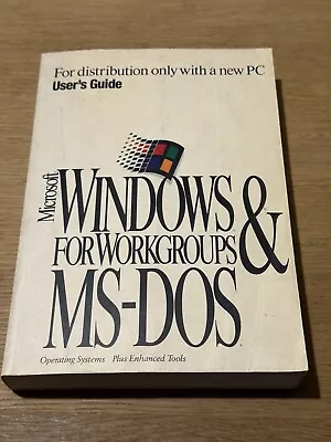 Windows For Workgroups 3.11 & MS-DOS 6.22 Manual Retro PC XT AT DOS • £7.49