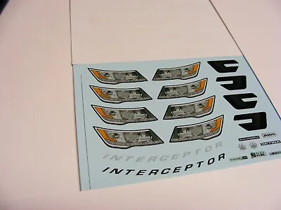 1:18 Head Light And Trim & Misc Decals For Motormax Police SUV  • $8.99