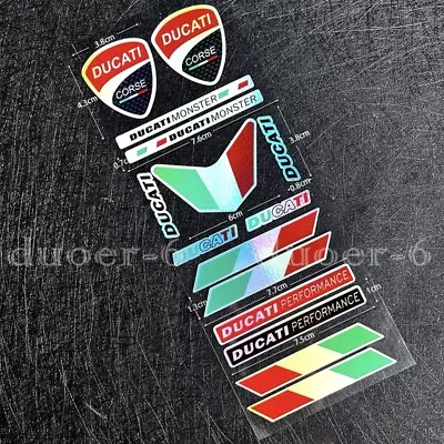 Motorcycle Emblem Decal For Ducati MONSTER Reflective Bike Racing Badge Stickers • $11.90