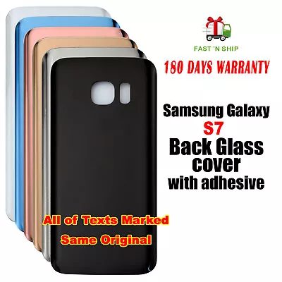 Rear Back Glass Battery Cover Housing Case For Samsung Galaxy S7 / S7 Edge G935 • $15.38