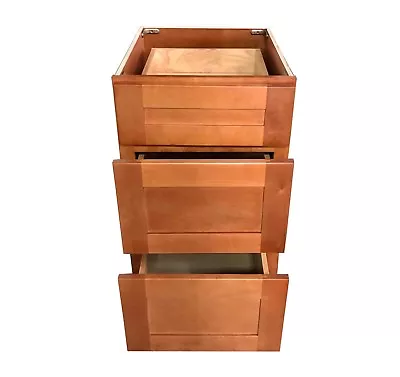  3 Drawers MAPLE SHAKER Bathroom Vanity Base Cabinet Solid Wood 12  15  18  • $159.99