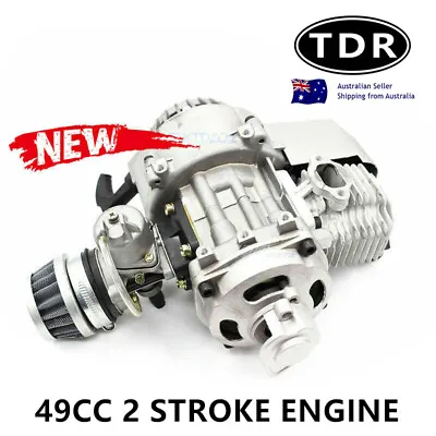 49cc 2 Stroke Pull Start Engine Motor Mini Pocket PIT Dirt Quad Bike ATV Kids AU • $80.06