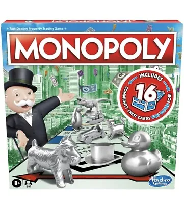 Monopoly Game Board Classic Hasbro Family Board Games - Brand New And Sealed • £17.99