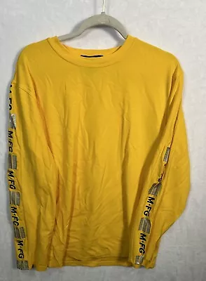 VINTAGE Marithe Francois Girbaud Shirt Adult Yellow Hip Hop Men 90s Large L • $29.90