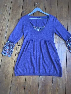 Marilyn Moore Size Small Cashmere Silk Jumper Purple Layers Jumper • £12