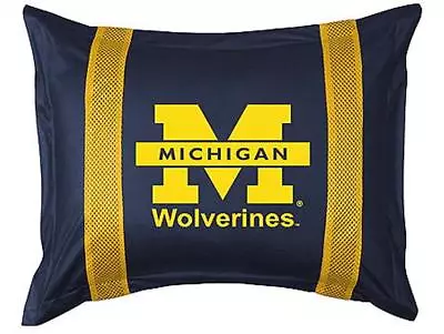      NEW MICHIGAN  Jersey Sham Bar Logo With Stripes NO Wolverines On Logo SL • $17