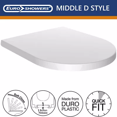 Middle D Toilet Seat Fits - V&B Subway PURA Arco Ice Flite RAK Resort Tonique • £34.70