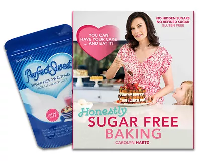 Sugar Free Baking Cookbook By Carolyn Hartz Plus 225g Perfect Sweet Xylitol • $29.95