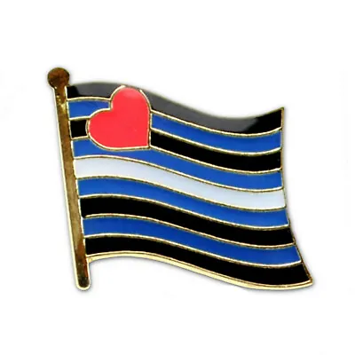 LEATHER PRIDE FLAG LAPEL PIN 0.5  Hat Tie Tack Badge LGBT Gay Queer Culture BDSM • $7.95