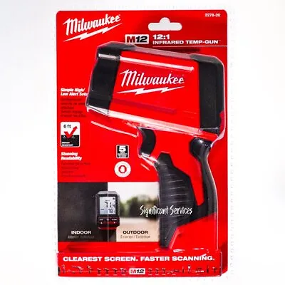 Milwaukee 2278-20 M12 12V 12:1 Infrared Temp-Gun • $127.75