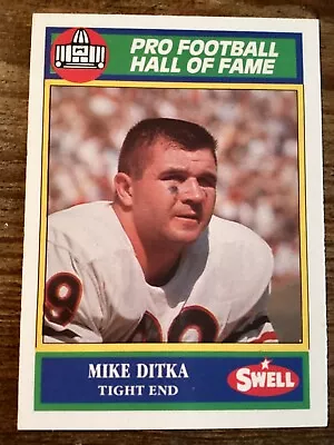 Mike Ditka 1990 Swell Pro Football Hall Of Fame NFL Trading Card #144 CHI Bears • $3