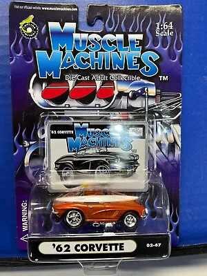 1/64 Muscle Machines 1962 Chevrolet Corvette Candy Orange • $8