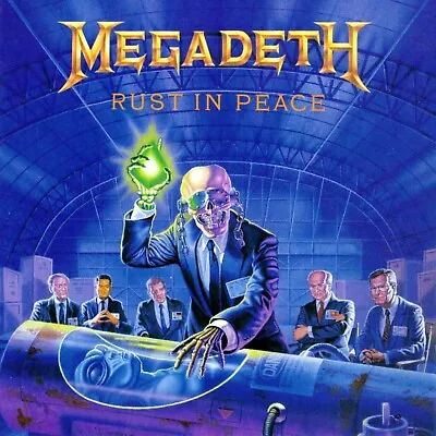 MEGADETH Rust In Peace BANNER 2x2 Ft Fabric Poster Tapestry Flag Album Cover Art • $19.95