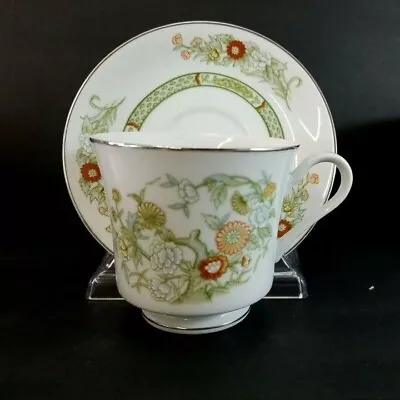 Mikasa Fine China Cup Saucer Set Kabuki L9011 Japan 1970s Vintage XLNT Multiples • $10.95