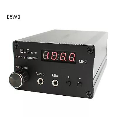 EL-07 0.5W/5W Stereo FM Transmitter Wireless Audio Broadcast Radio Transmitter • $67.93
