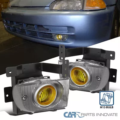 Fit Honda 92-95 Civic 4Dr Sedan Yellow Fog Driving Lights Kit+Switch • $42.95