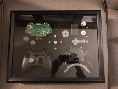 $29.63 • Buy Xbox 360 Controller CUSTOM MADE Shadow Box 🎮 (Black Wireless)