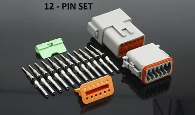 Fits Deutsch Dt Series Multi Plug Waterproof Connector 2 3 4 6 8 12 Way Pin Kit • £12.99