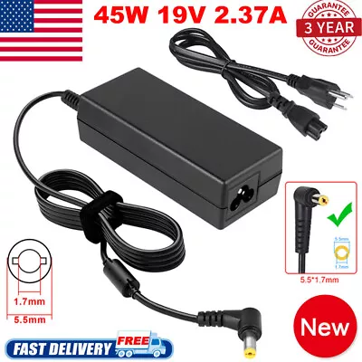 45W AC Adapter Power Cord Charger For Acer Aspire E11 E14 E15 E17 V5 E3 E5 ES1 • $10.99