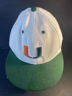 Nike 643 University Of Miami Hurricanes Fitted Hat Cap 6 3/4  • $11.99