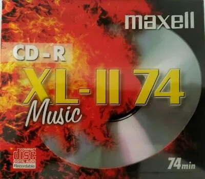£3.99 • Buy Maxell CD-R74 XL-II 74 Music Audio 74 Mins CD-R Blank Recordable Disc NEW SEALED