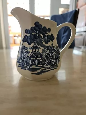 Royal Staffordshire Willow Ironstone Creamer Vase  J&G Meakin England • £16