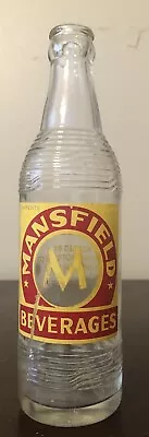 Vintage Mansfield Beverages 10 Oz. Glass ACL Soda Pop Bottle Mansfield Ohio OH • $12.50