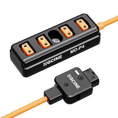 ZGCINE MD-P4 D-Tap Splitter Cable 180° Rotatable D-Tap Male  To 4 D-Tap Z1F8 • £14.77
