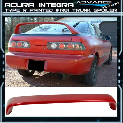 Fits 94-01 Acura Integra Hatchback Type R Trunk Spoiler Painted # R81 Milano Red • $169.99