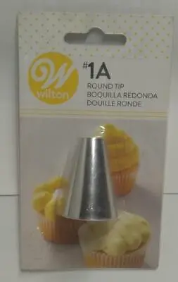 £8.82 • Buy Wilton Piping Tips Round Tip #1A Stainless Steel Stock # 418-6602 Reusable