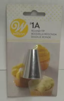 £8.82 • Buy Wilton Piping Tips Round Tip #1A Stainless Steel Stock # 418-6602 Reusable