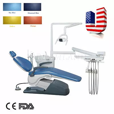Dental Unit Chair Computer Controlled Hard Leather DC Motor + Doctor's Stool FDA • $3199
