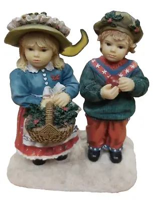 Leonardo Collection / Christine Haworth Paint Box Poppets Figurine  Winter Walk  • £10