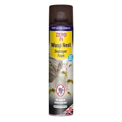 Zero In Insect Wasp Nest Killer Destroyer Foam 300ml ZER904 • £4.99