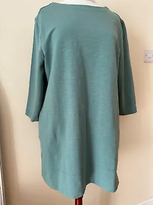 £8.99 • Buy Seasalt Leaping Jersey Tunic Longline Cosy Top Size 18. Pockets Both Sides.