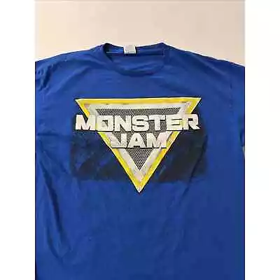 Monster Jam Double Sided Motorsport Short Sleeve Blue Size XL (B2) • $11.50