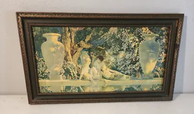 Maxfield Parrish “Garden Of Allah   Lithograph Original Frame C1920 19 X34  • $174.99