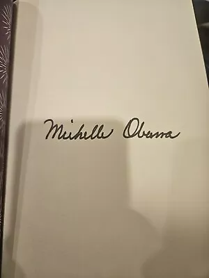 Michelle Obama Signed Book Autographed Flotus Hc Signature The Light We Carry • $140