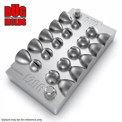 Fishing Sinker Mold  Aluminium Fishing Mold Lure Making Lead Molds  Split Shot  • $38.36