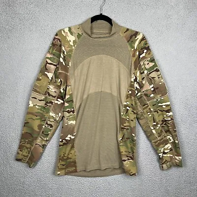 Massif Army Combat Shirt Mens M Brown Camo ACS Flame Resistant FR Military USA • $26.08